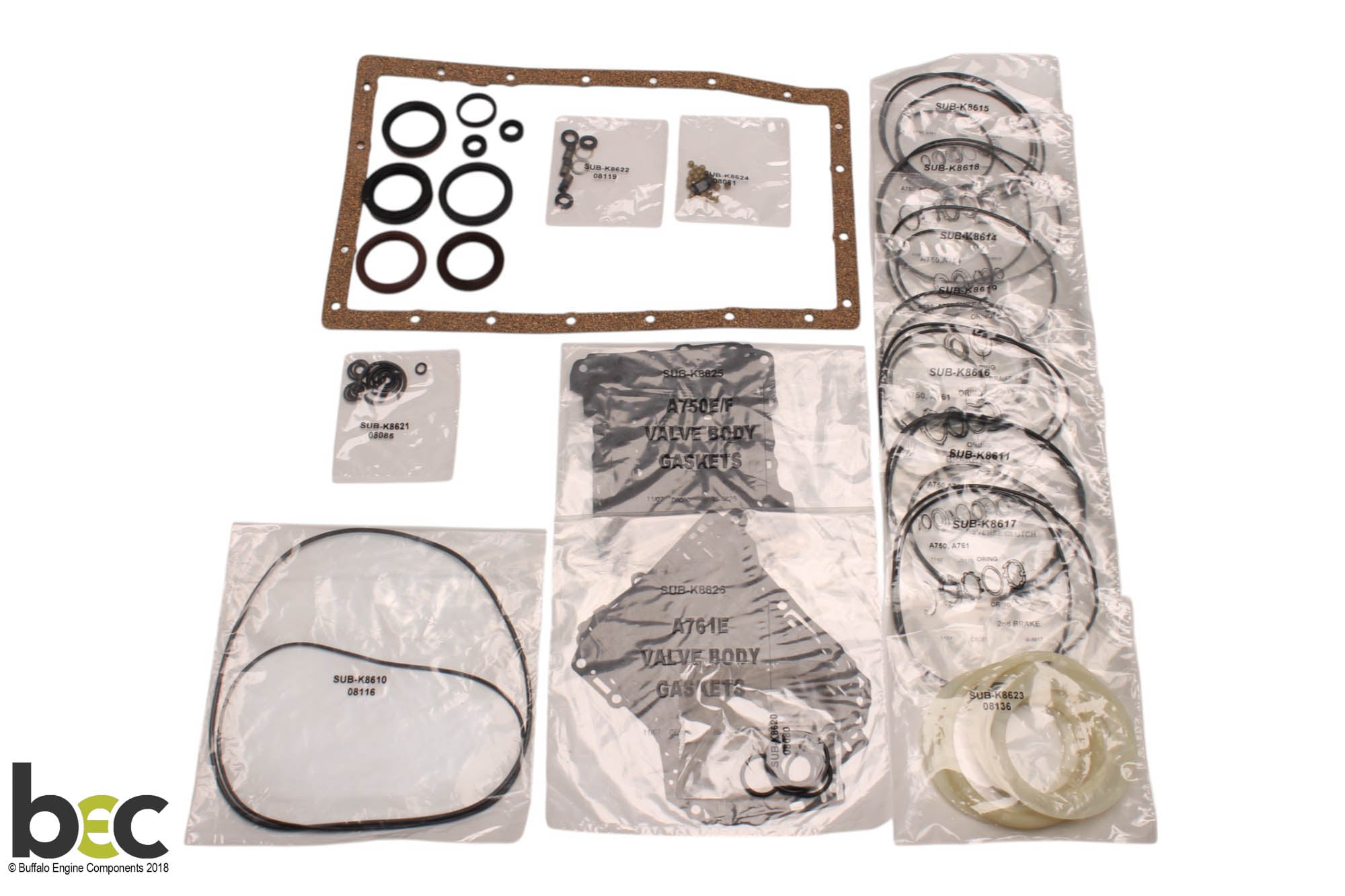 Toyota K117002CA - A750E A750F Overhaul Kit | Buffalo Engine Components